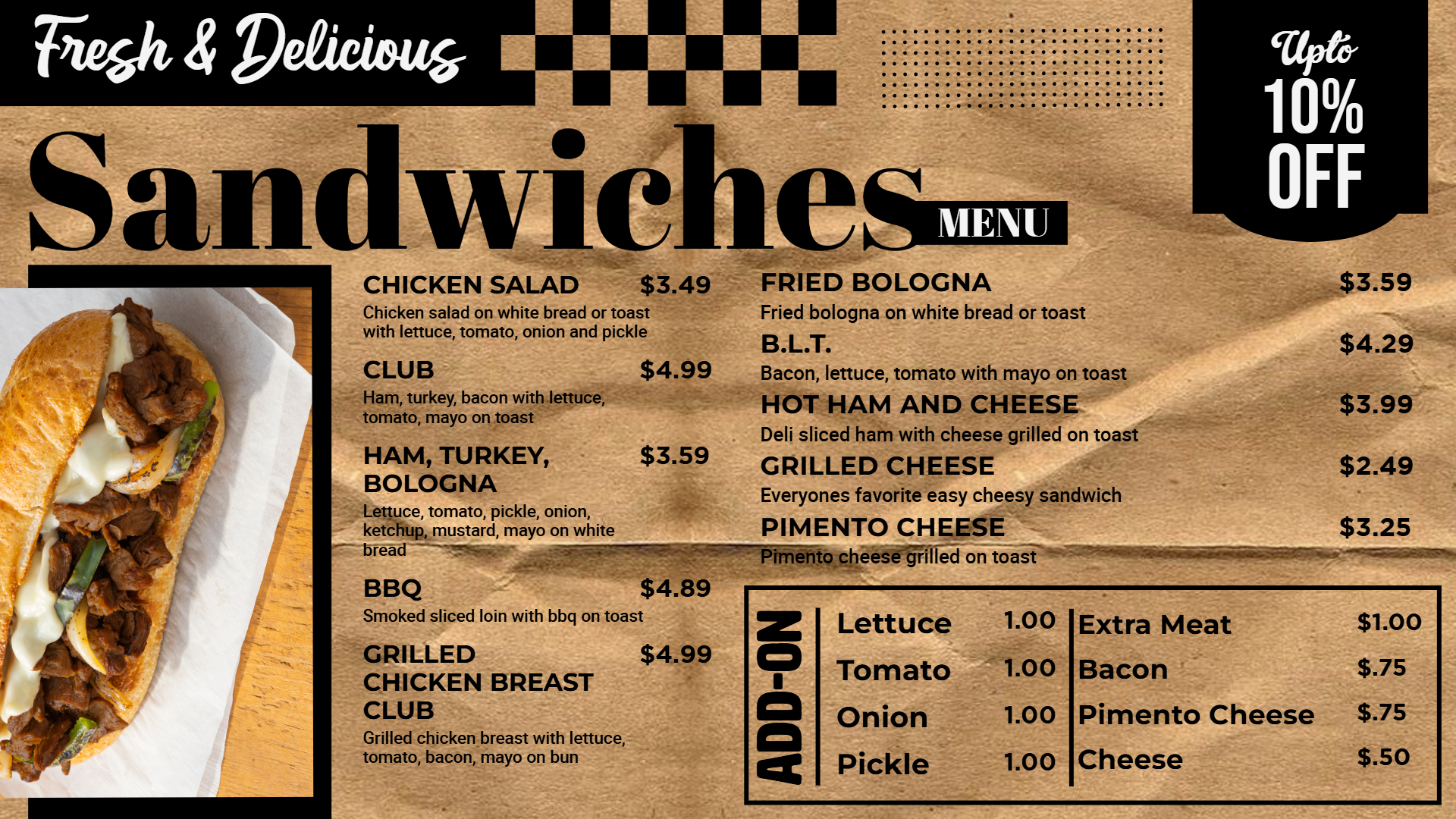 Food digital menu design | Cannamako Marijuana menu design tool