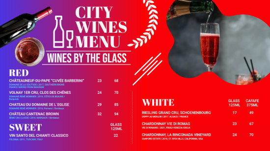 Digital Wine Menu Template Design | Cannamako Cannabis (Marijuana) digital menu maker