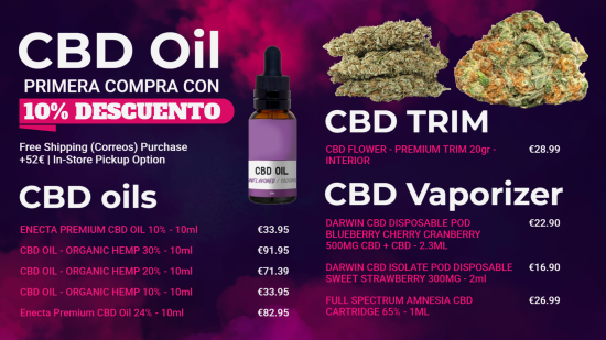 Digital Dispensary CBD Oil Menu Design | Cannamako Cannabis (Marijuana) dispensary menu maker