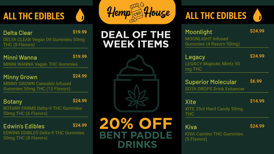 Explore cannabis (marijuana) CBD Digital Menu | Cannamako Cannabis (Marijuana) digital menu maker